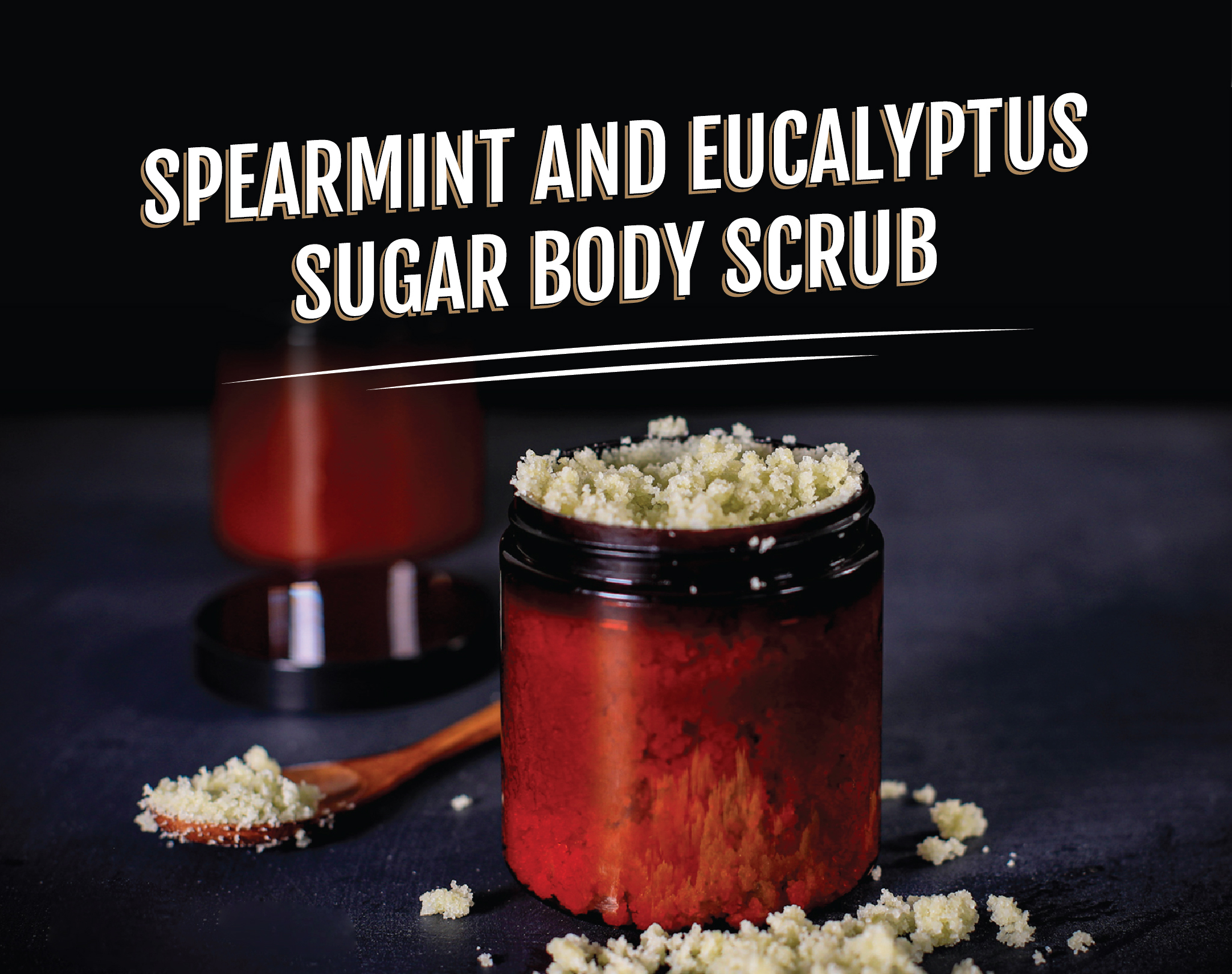 DIY Spearmint and Eucalyptus Sugar Body Scrub - Essential Oils